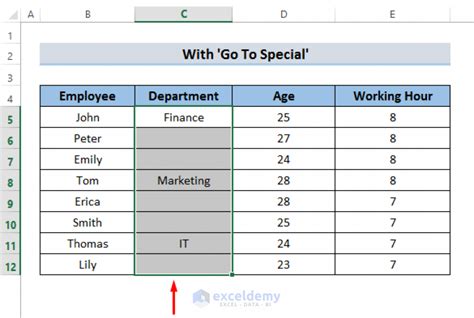 Excel Fill Blanks Gallery 4