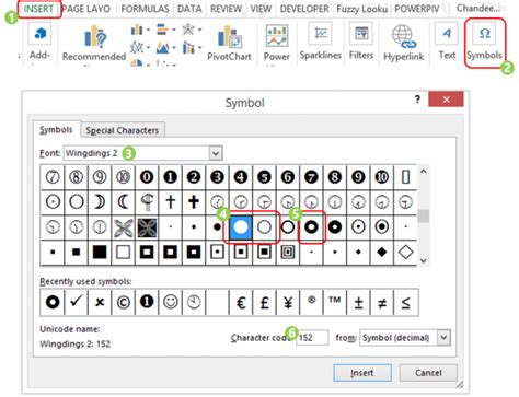 Excel spreadsheet with cells filled with dots example 10