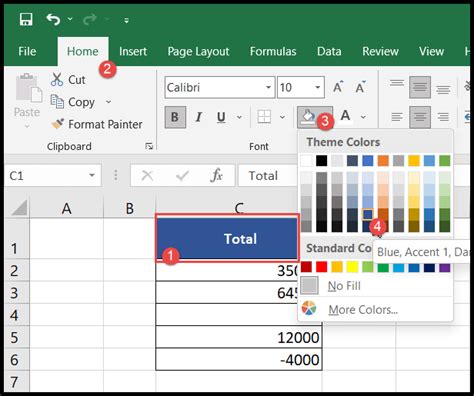 Excel Fill Color Based On Cell Value