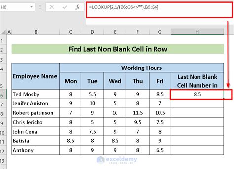 Excel Fill Down Last Row Method 5