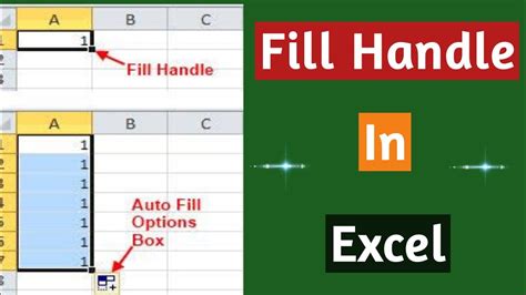 Excel Fill Handle