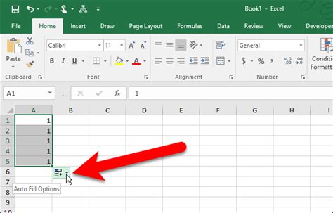 Excel Fill Series Fill Handle