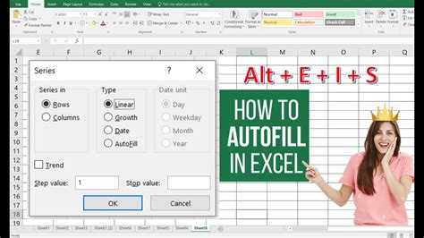 Excel Fill Series Formula