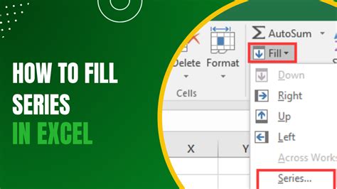 Excel Fill Series Tips and Tricks Example