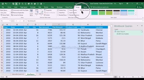 Excel filter button disabled