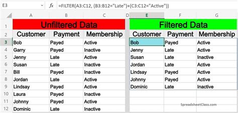 Excel Filter by Condition