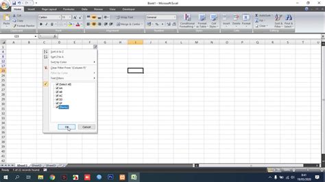 Excel Filter Drop-Down