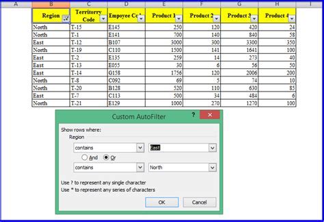 Excel Filter Gallery