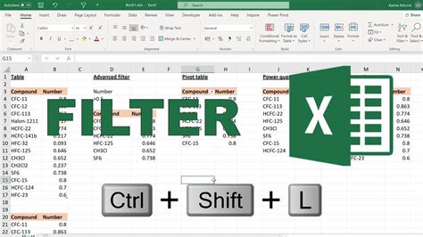 Excel filter technique