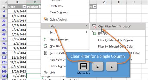 Excel Filter Tips