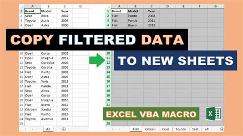 Excel Filtered Data Copy Method 1