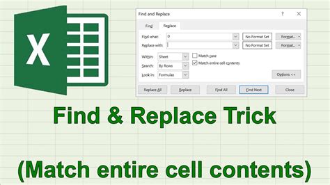 Excel find and replace tricks