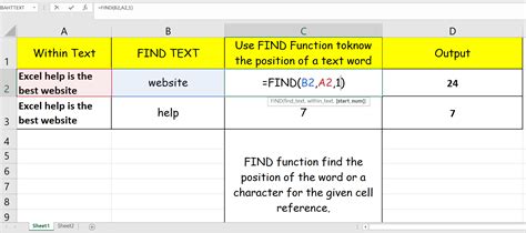 Excel Find Function Tips