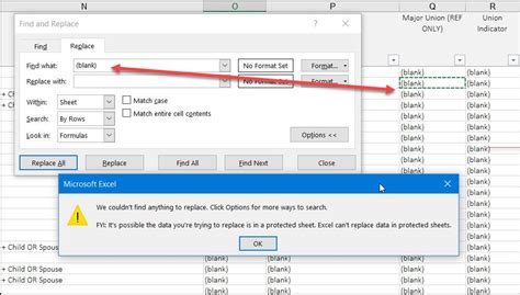 Excel Find and Replace Issues Fixed