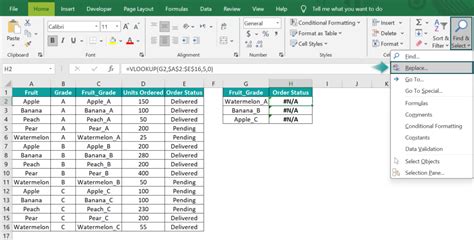 Excel Find and Replace Shortcuts