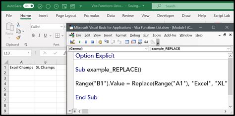 Excel Find and Replace VBA Macros