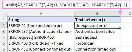 Excel Find Text Between Two Characters Power Query Example