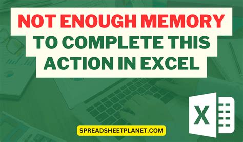 Excel Fix Not Enough Memory