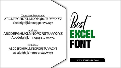 Excel Fonts Gallery 1