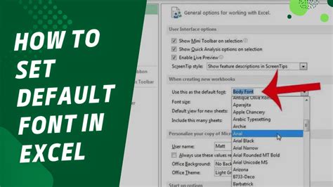 A screenshot of font variation in an Excel spreadsheet