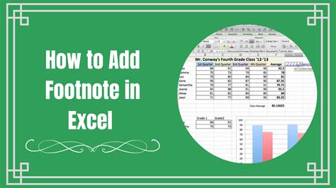 Excel Footnotes Feature