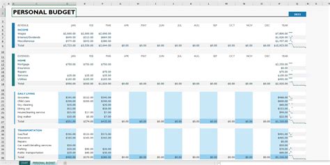 Excel for Personal Finance