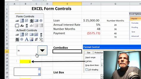 Excel Form Control Example