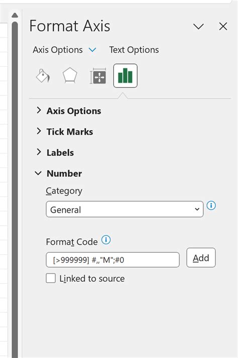 Adjusting Graph Increments Using the Format Axis Dialog Box