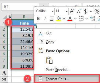 Excel Format Time Milliseconds