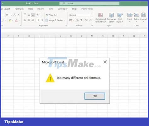 Excel Formatting Error 6