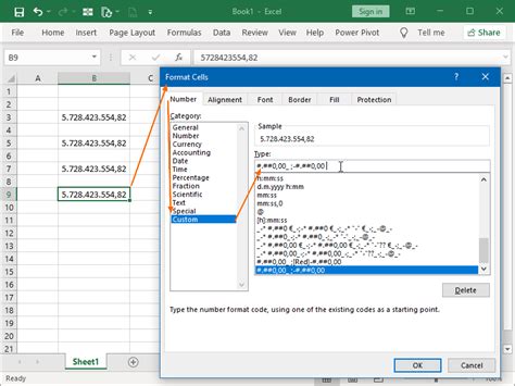 Excel formatting numbers as millions tips