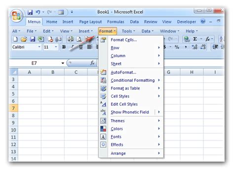 Excel Formatting Options 10