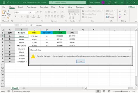 Excel formatting restrictions