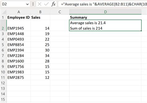 Excel Formula 2