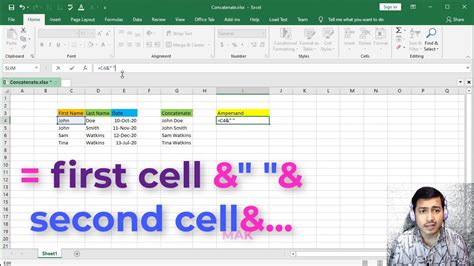 Excel Formula Ampersand