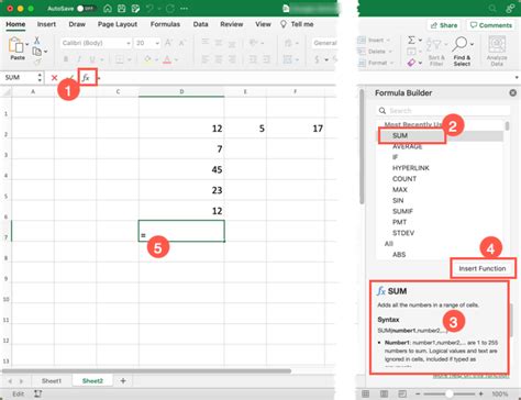 Excel formula builder gallery