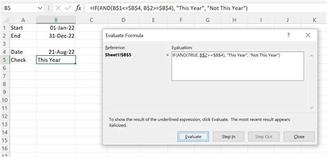 Excel Formula Debug