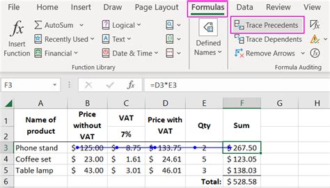 Excel Formula Dependencies