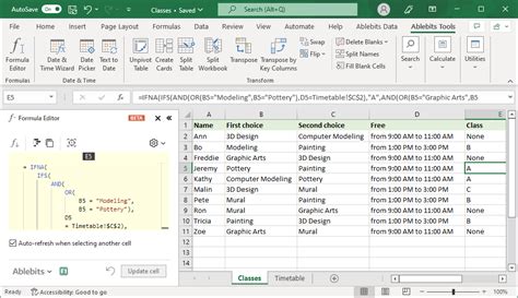 Editing a Formula in Excel