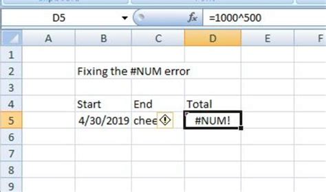 Excel formula error 8