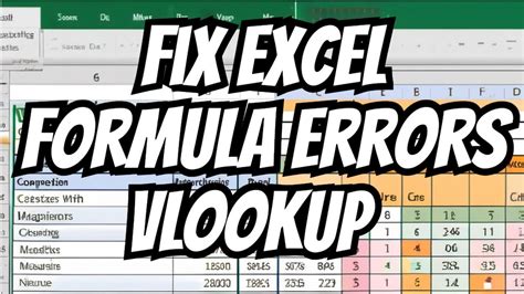 Excel formula error troubleshooting