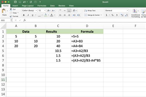 Example of using formulas to consolidate data across multiple sheets