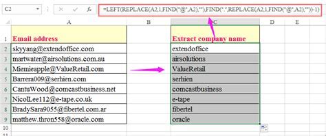 Excel Formula Extract Email