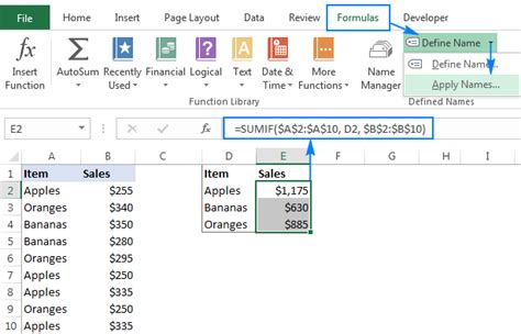 Excel Formula for Names