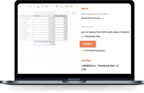 Excel Formula Generator