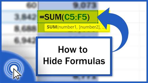 Excel Formula Hidden Cell Error