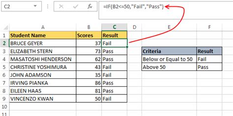 Excel formula using IF statement with less than symbol