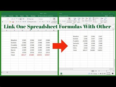 Excel formula linking tips