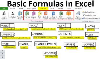 Excel formula management