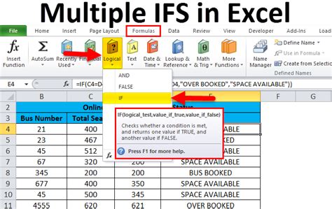 Using a Formula with Multiple IF Statements to Calculate Tax Brackets in Excel